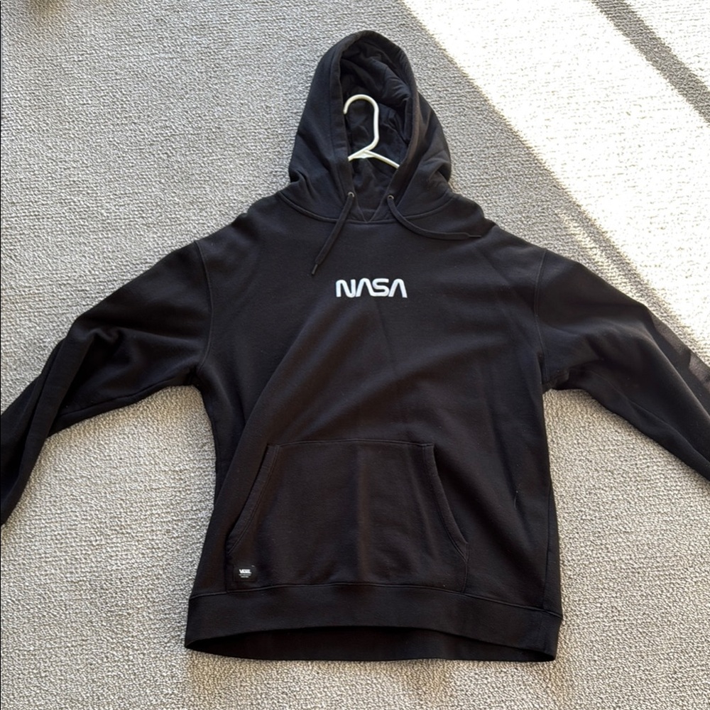 Vans Black Hoodie with White Logo